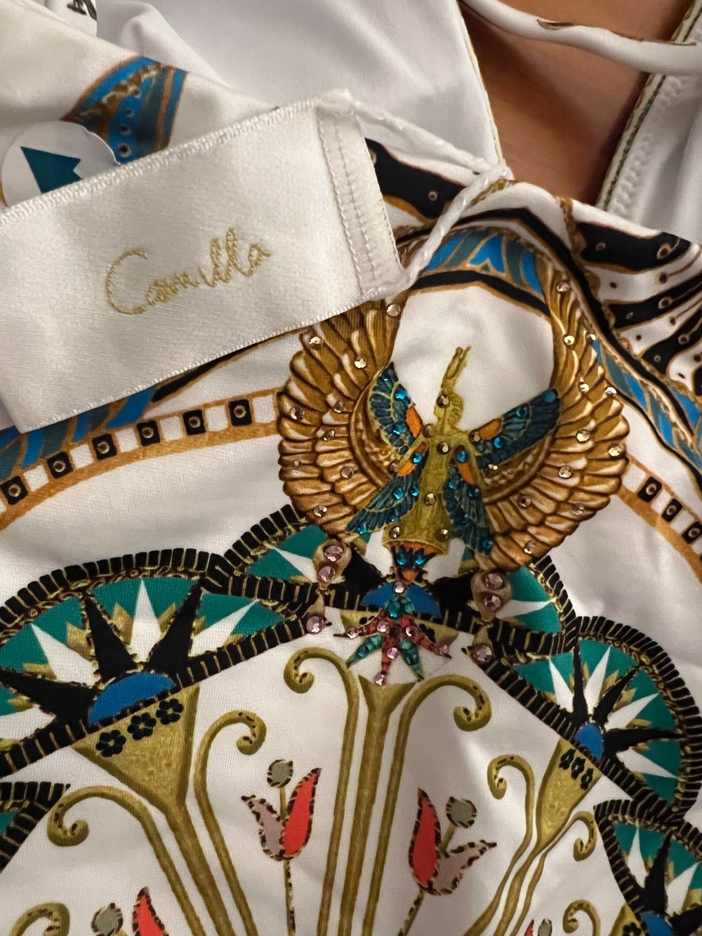 New Camilla Valley OF The Queens Bikini Set 2 PC Set Swimsuit Size XS Crystal - Picture 13 of 13